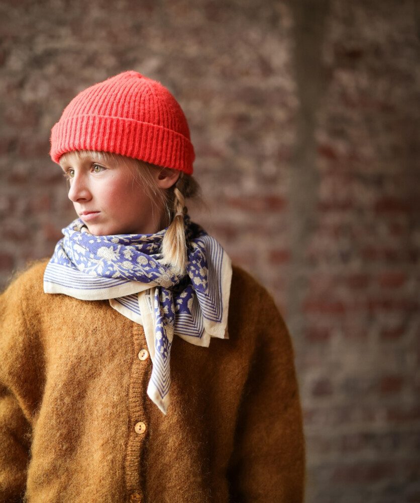 Foulard grand format – Anjali Cobalt