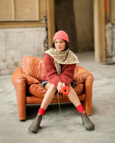 Foulard grand format – Anjali Kaki