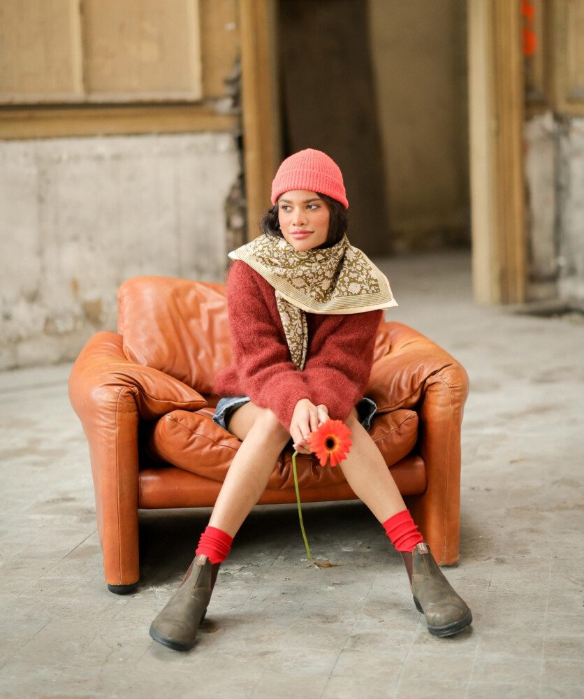 Foulard grand format – Anjali Kaki