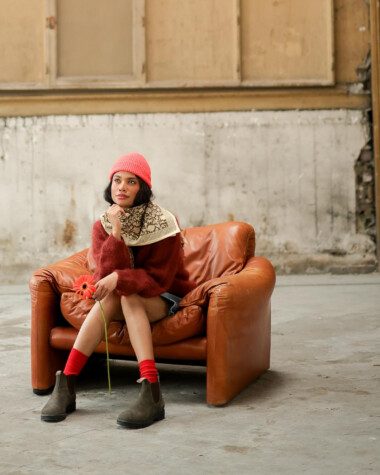 Foulard grand format – Anjali Kaki