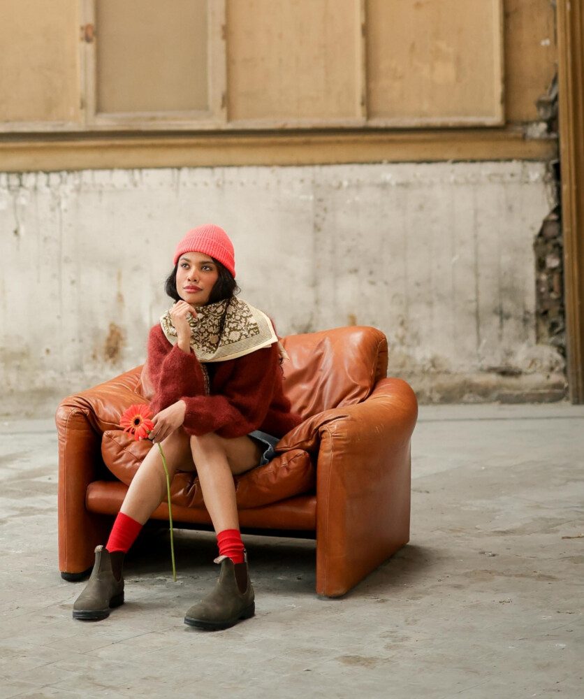 Foulard grand format – Anjali Kaki