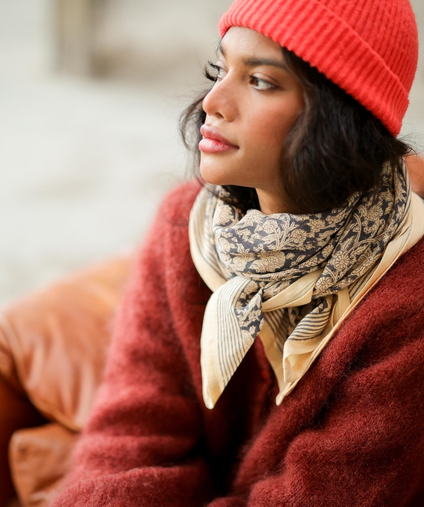 Foulard grand format – Anjali Orage