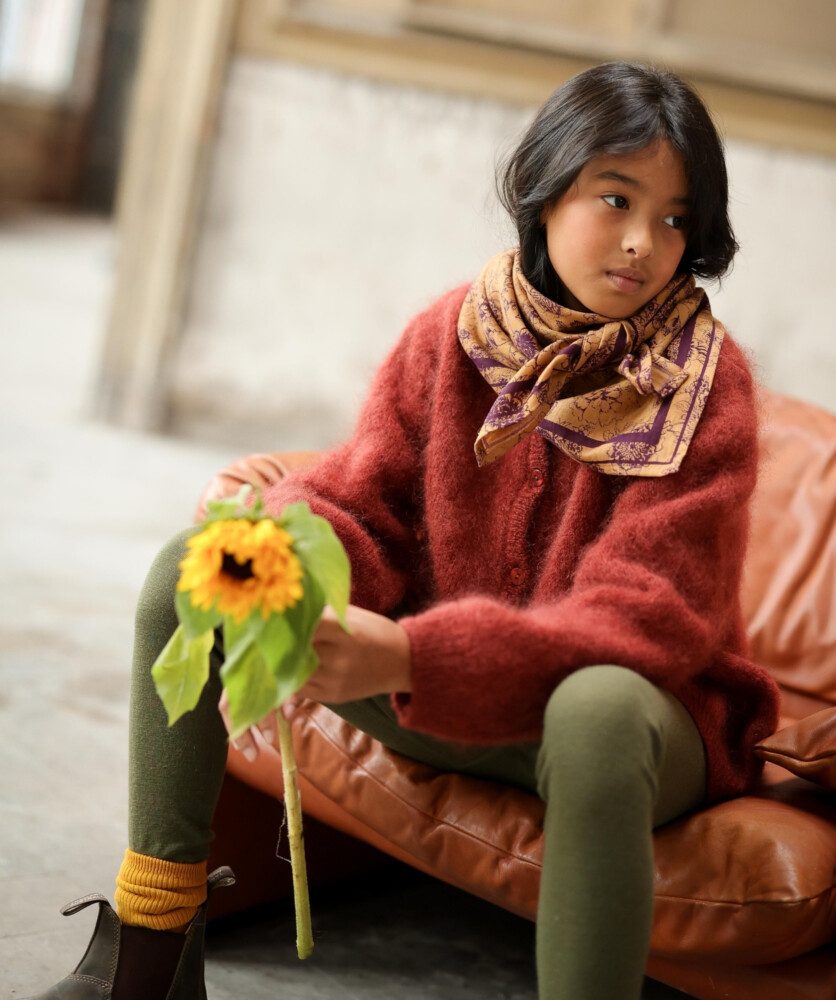 Foulard grand format – Antoinette Prune