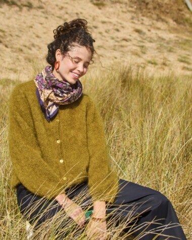 Foulard grand format – Ellis Cassis