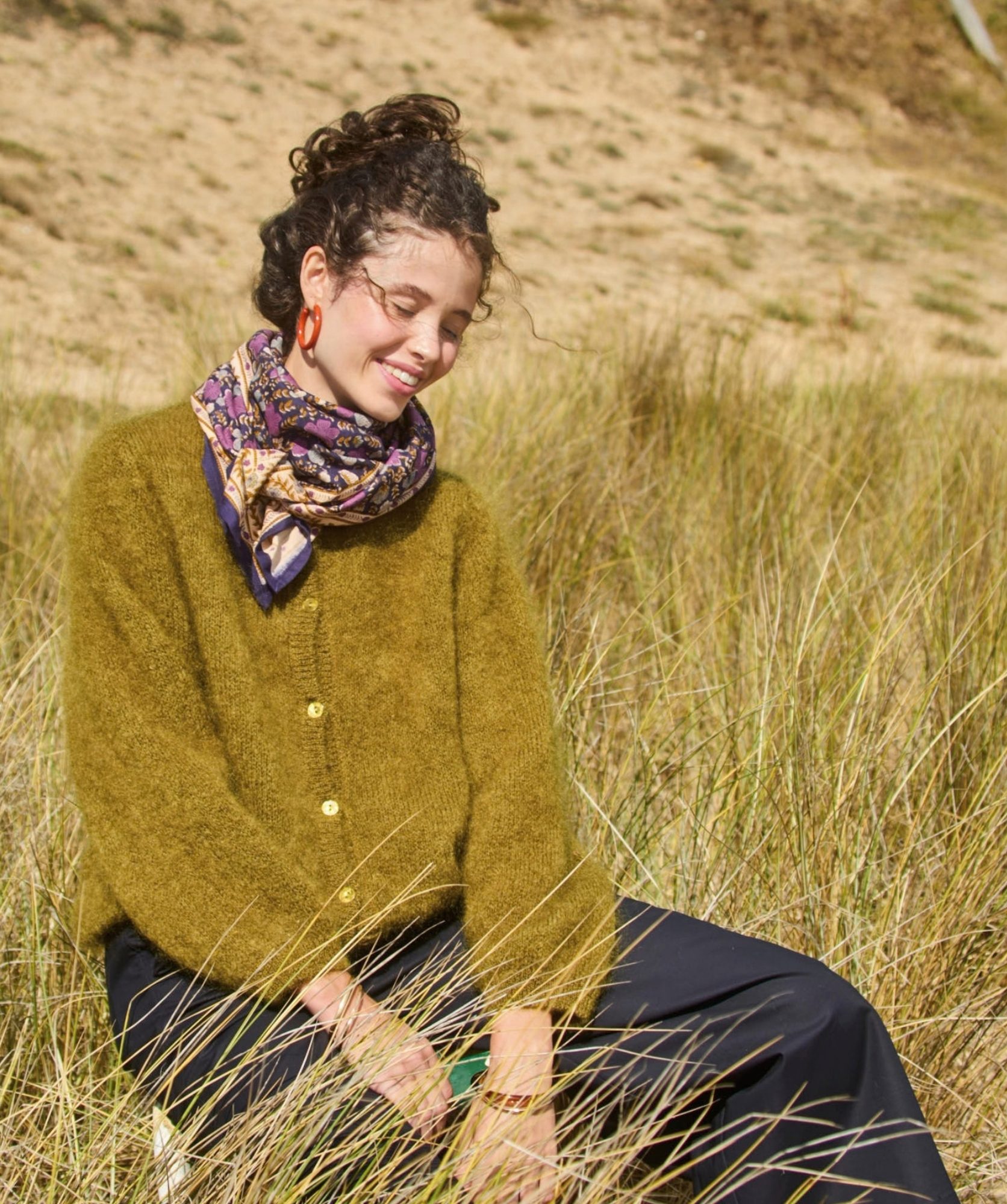 Foulard grand format – Ellis Cassis