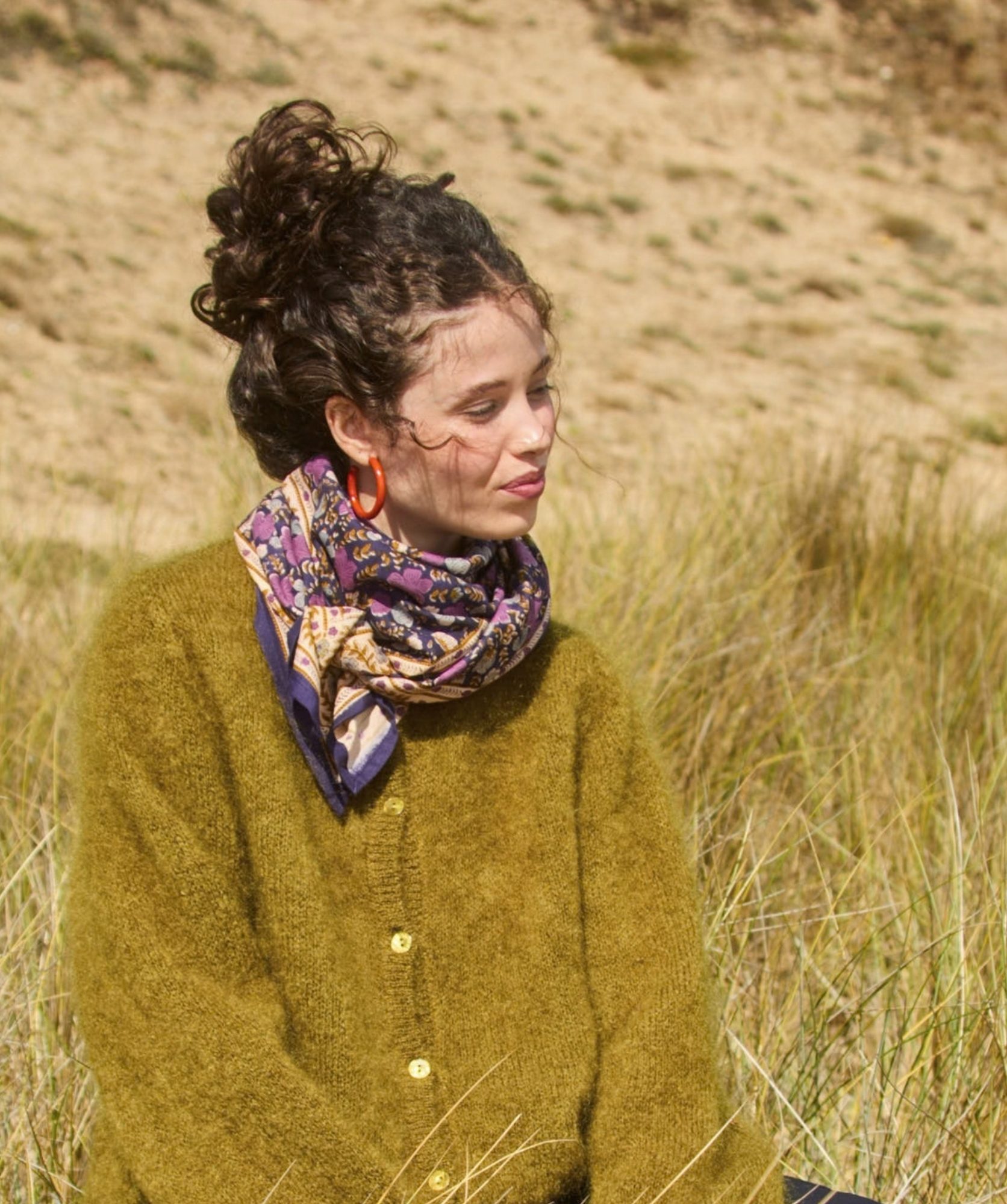Foulard grand format – Ellis Cassis