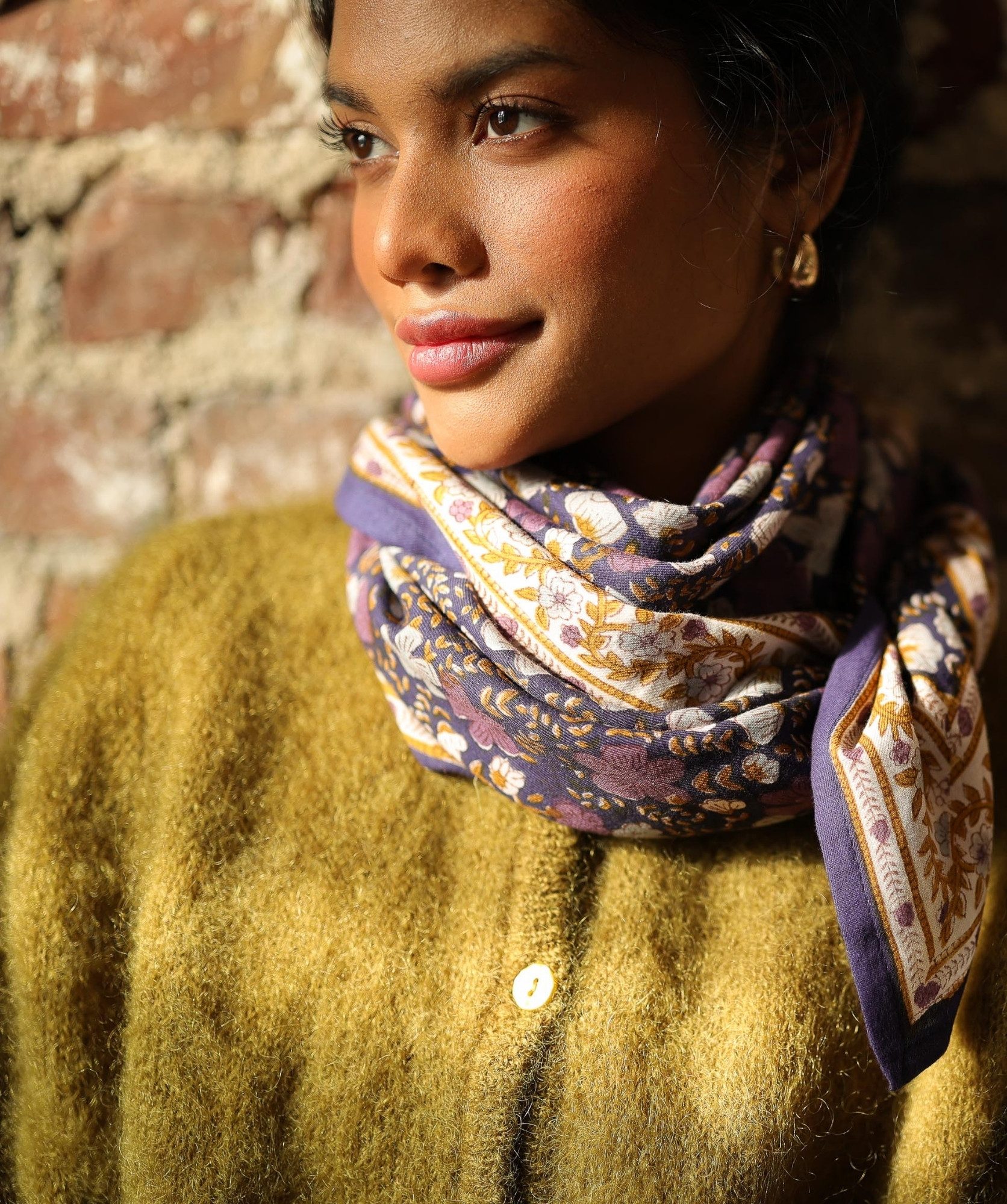 Foulard grand format – Ellis Cassis