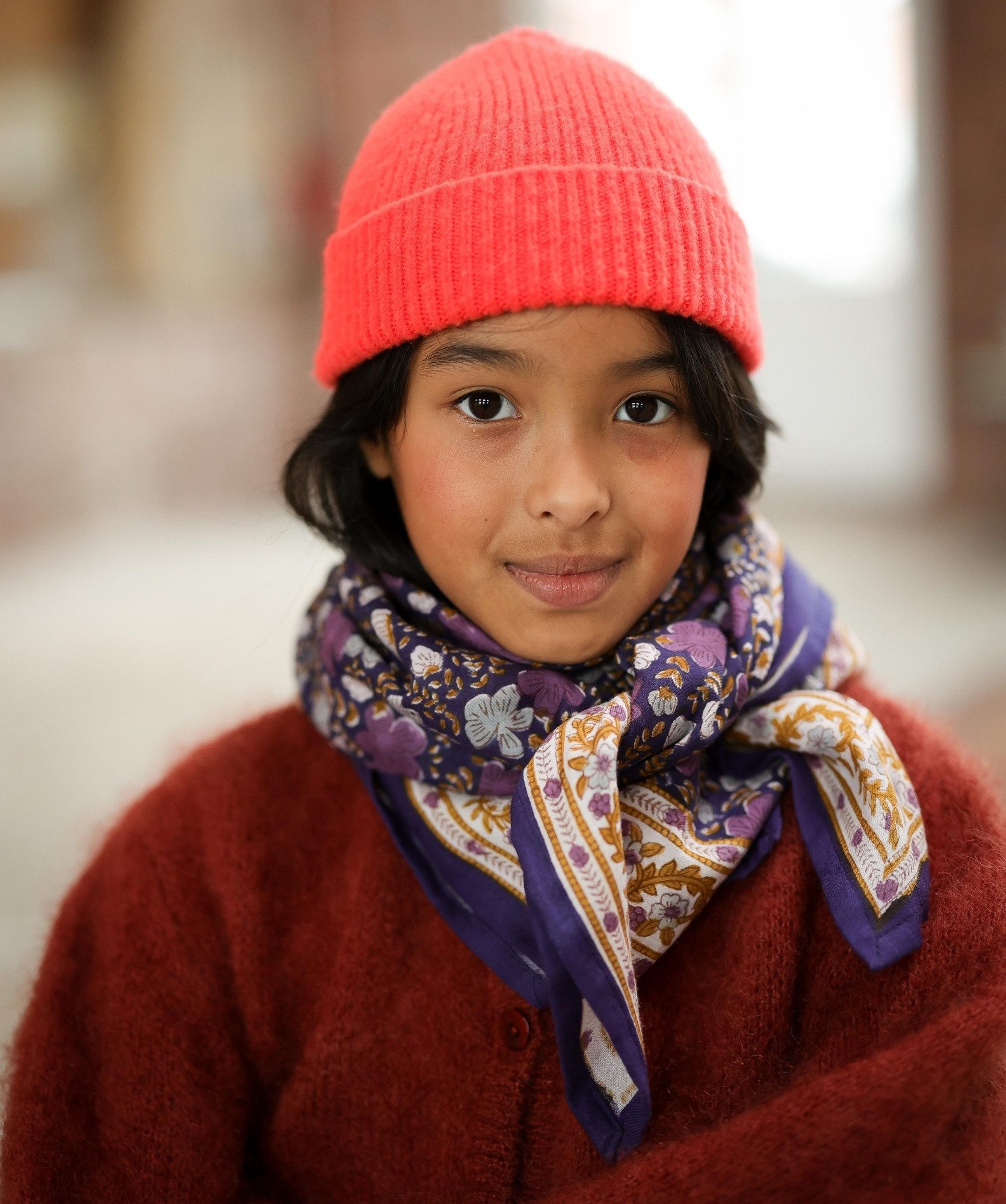 Foulard grand format – Ellis Cassis