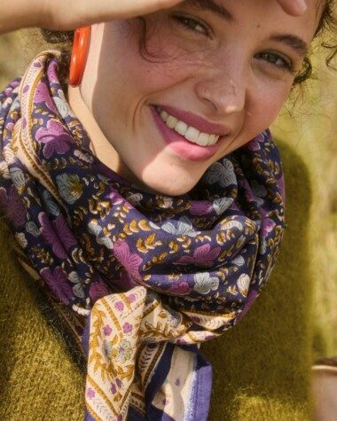 Foulard grand format – Ellis Cassis
