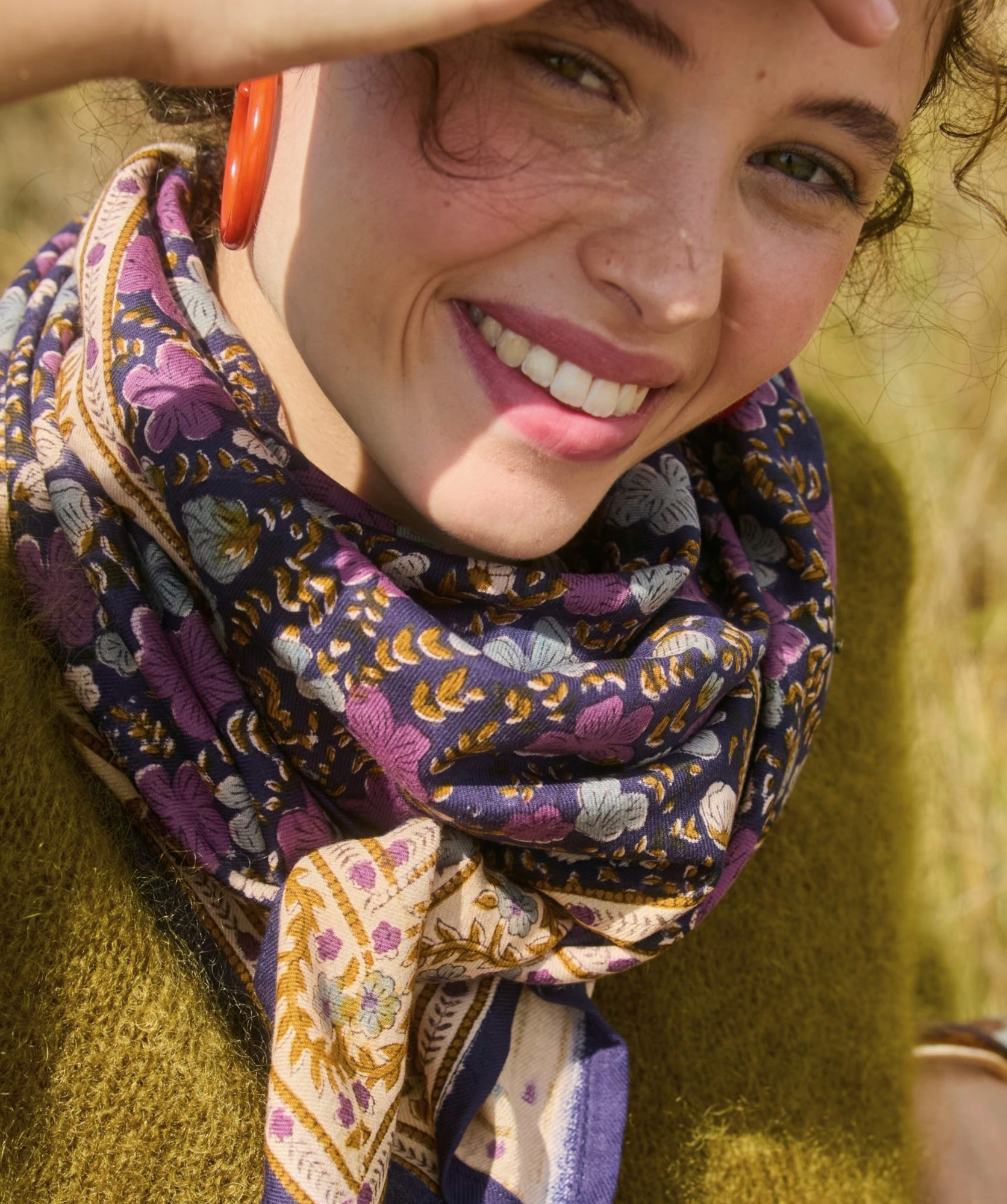 Foulard grand format – Ellis Cassis