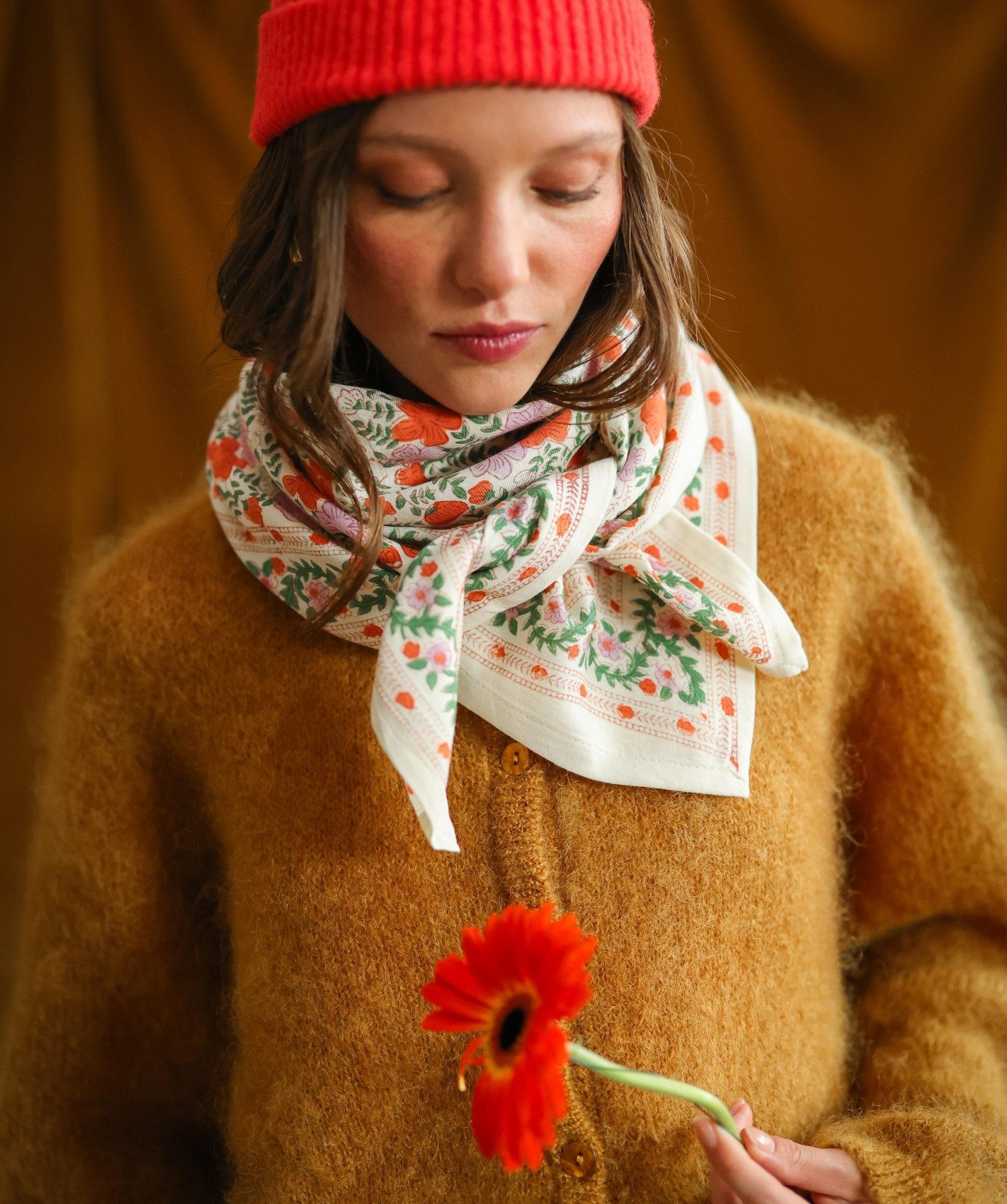 Foulard grand format – Ellis Clémentine
