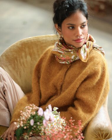 Foulard grand format – Ellis Goyave