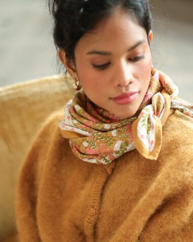 Foulard grand format – Ellis Goyave