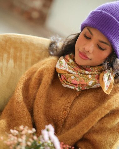 Foulard grand format – Ellis Goyave