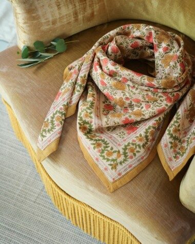 Foulard grand format – Ellis Ocre