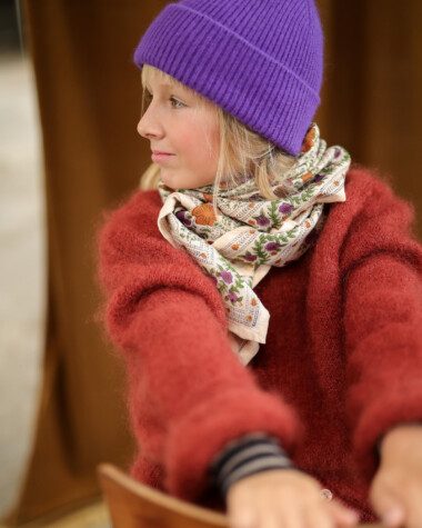 Foulard grand format – Ellis Violette