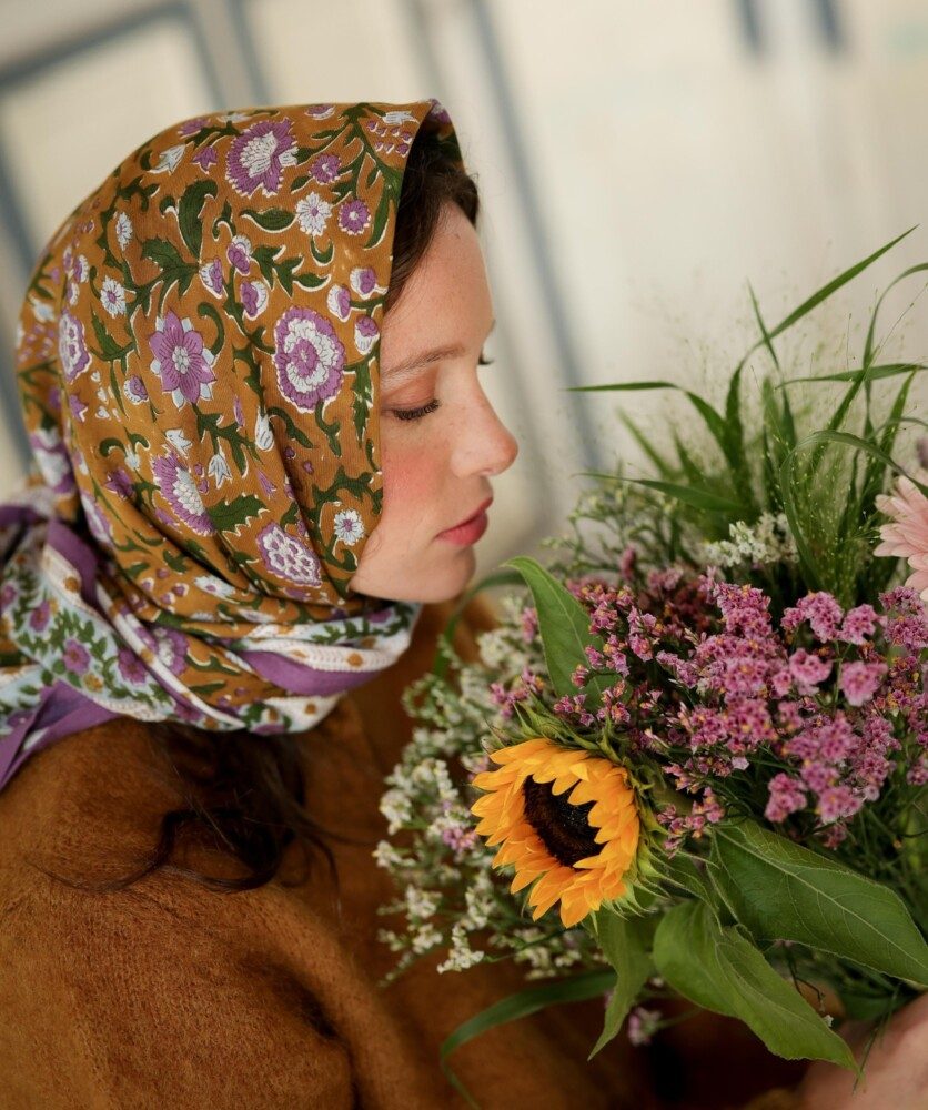 Foulard grand format – Hope Safran