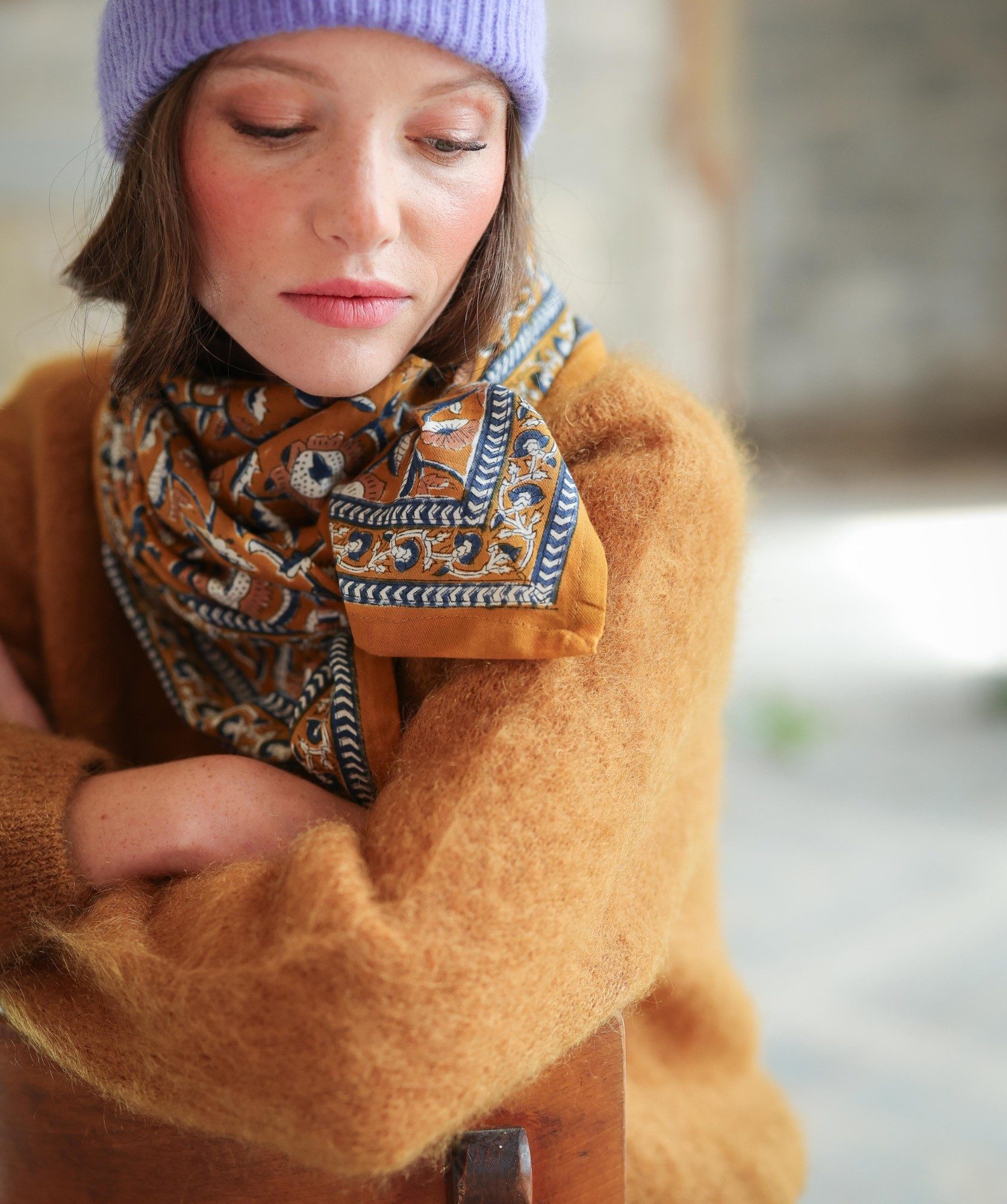 Foulard grand format – Jaya Safran