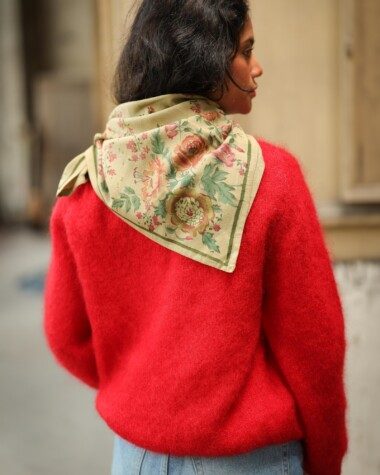 Foulard grand format – Jeanet Amande