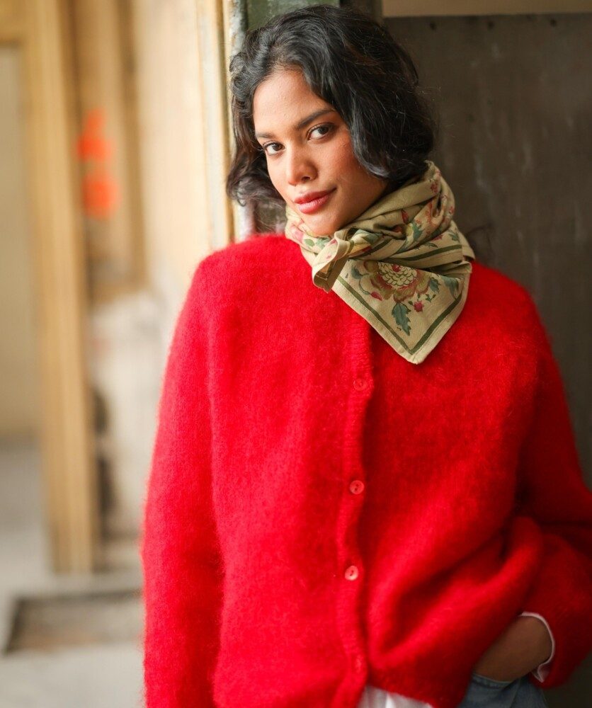 Foulard grand format – Jeanet Amande