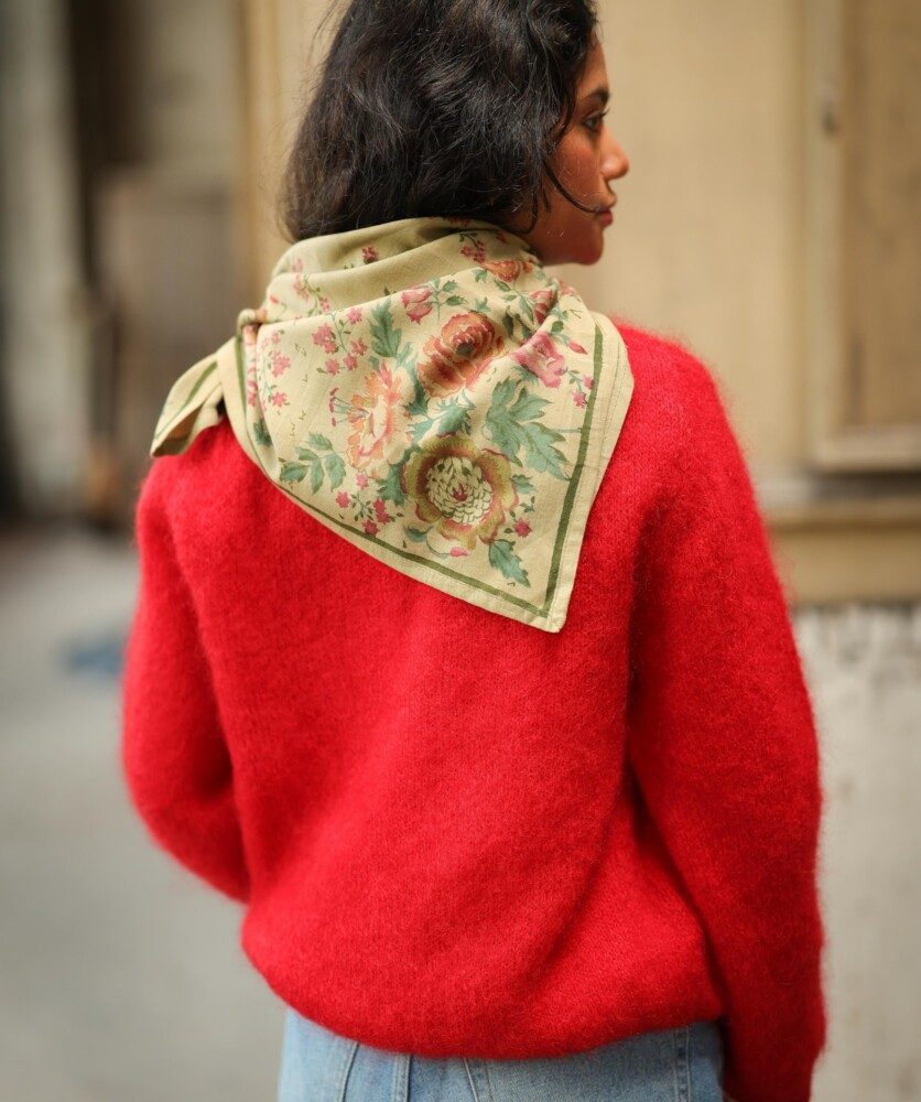 Foulard grand format – Jeanet Amande