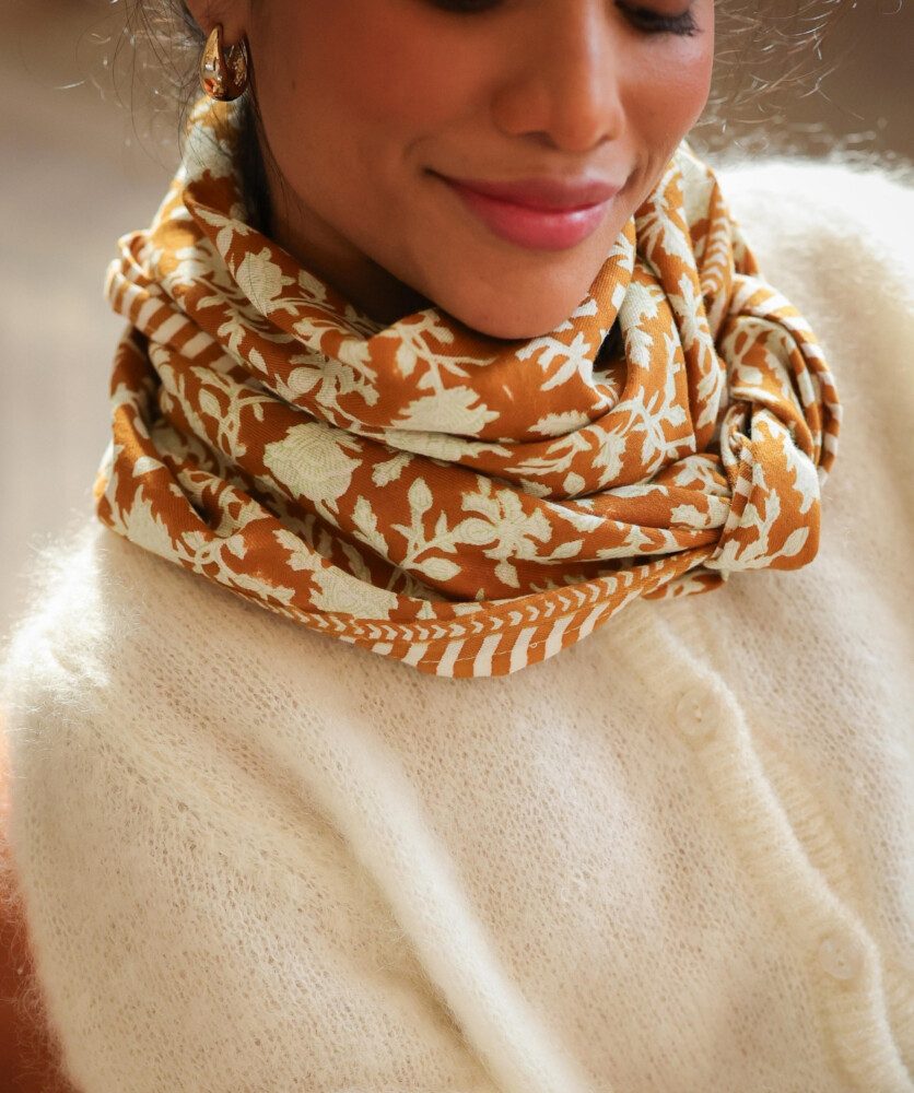 Foulard grand format – Kate Caramel