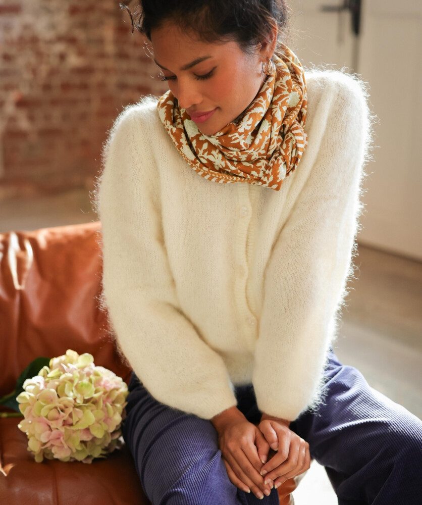 Foulard grand format – Kate Caramel