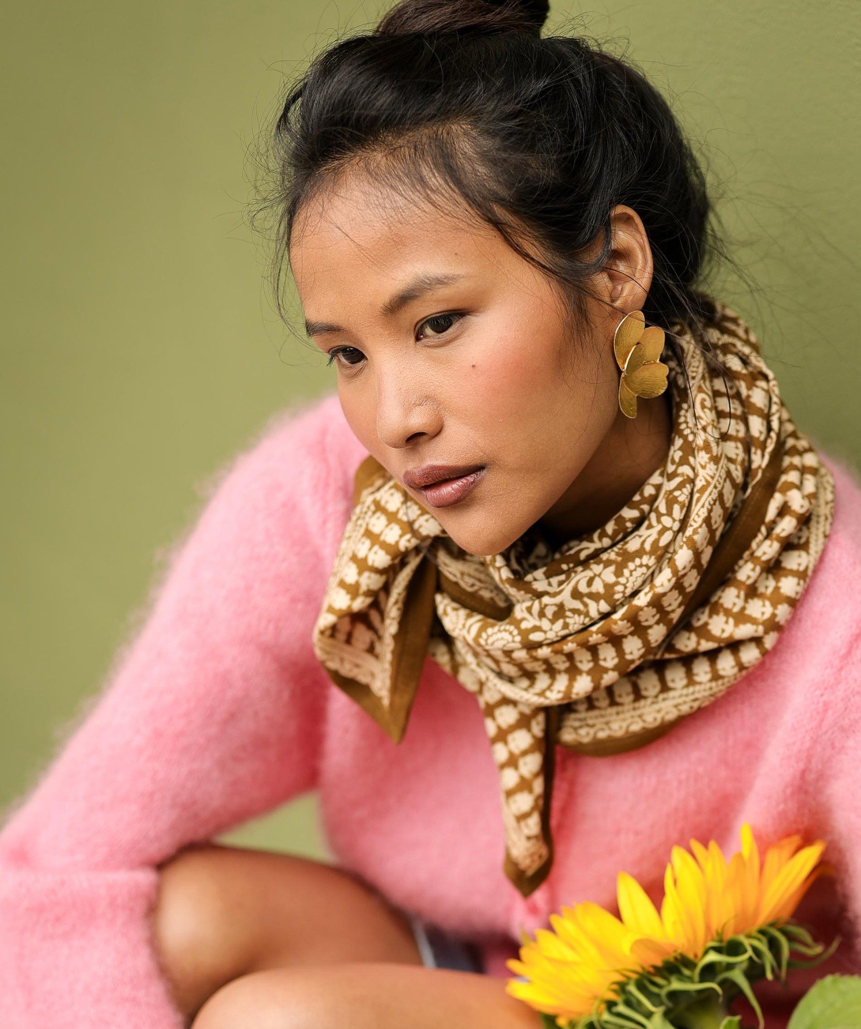 Foulard grand format – Penny Bronze