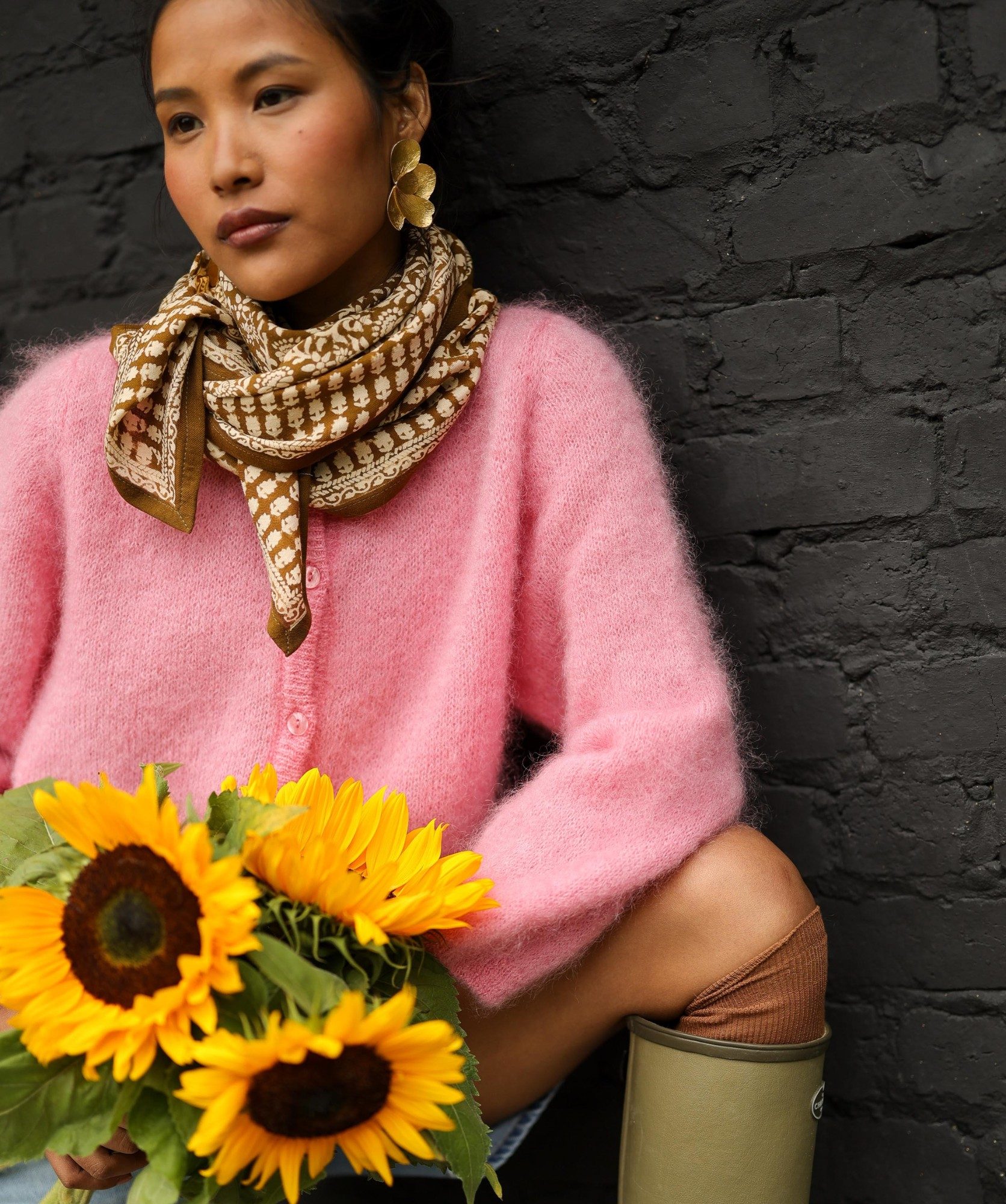 Foulard grand format – Penny Bronze