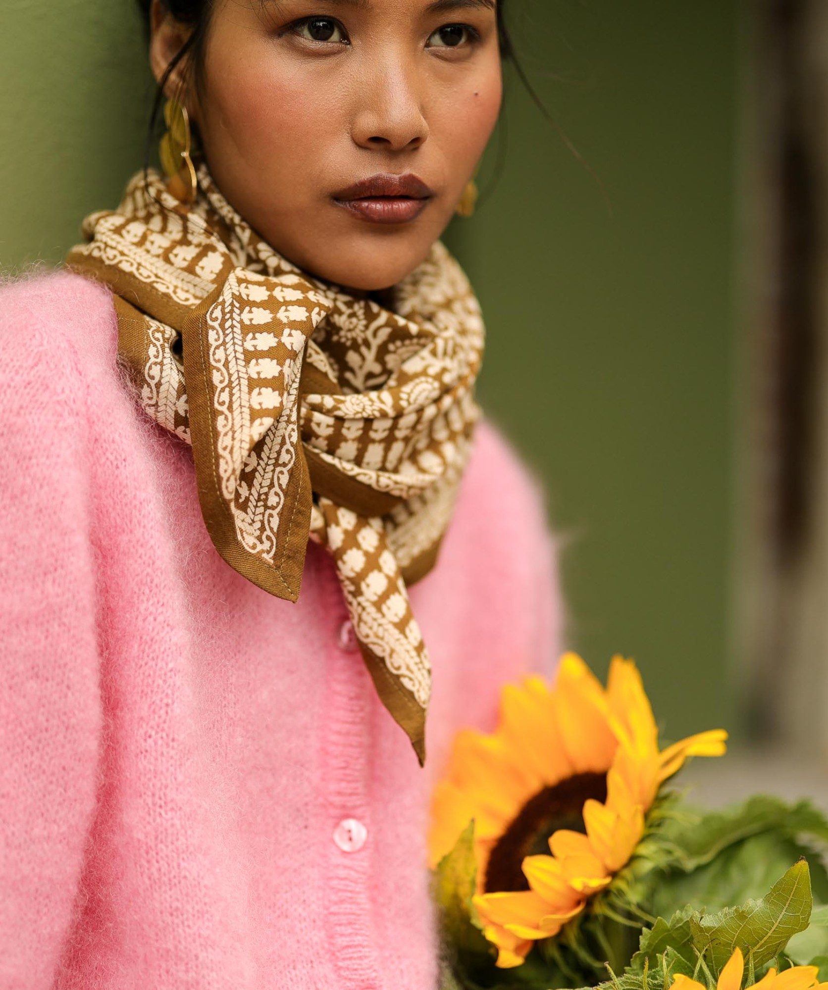 Foulard grand format – Penny Bronze