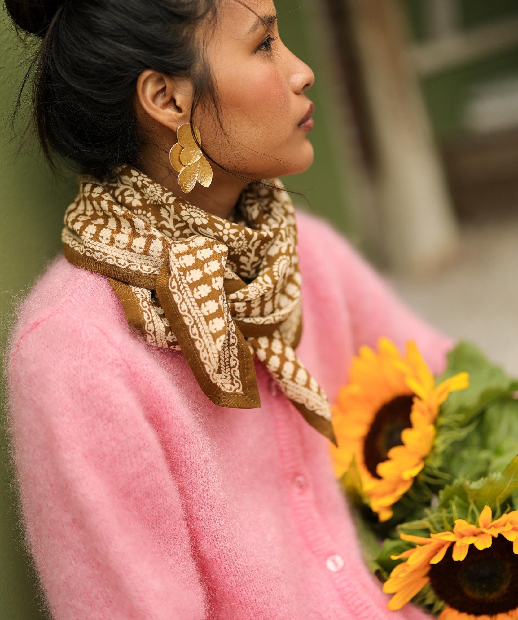Foulard grand format – Penny Bronze