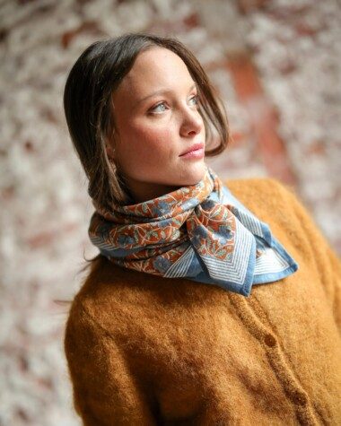 Foulard grand format – Pia Brique