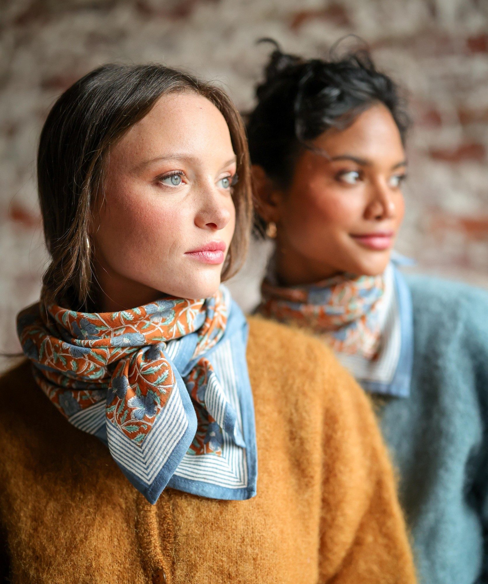 Foulard grand format – Pia Brique