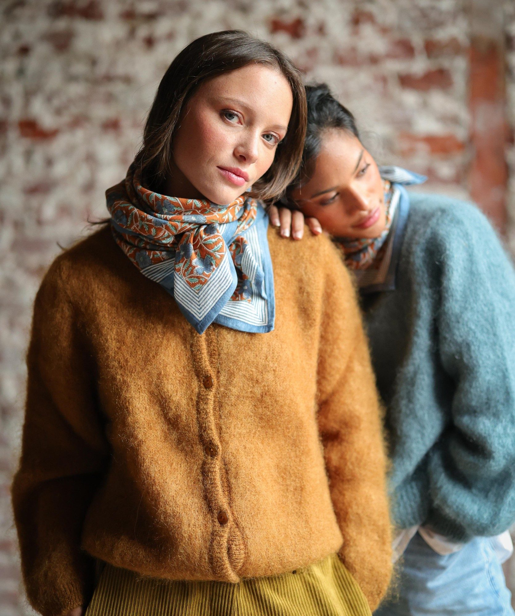 Foulard grand format – Pia Brique