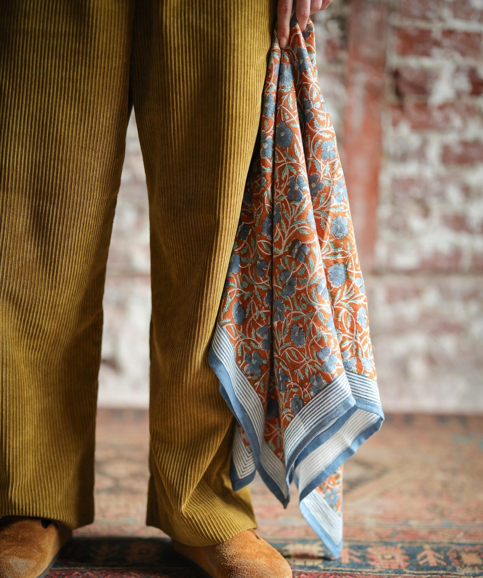 Foulard grand format – Pia Brique