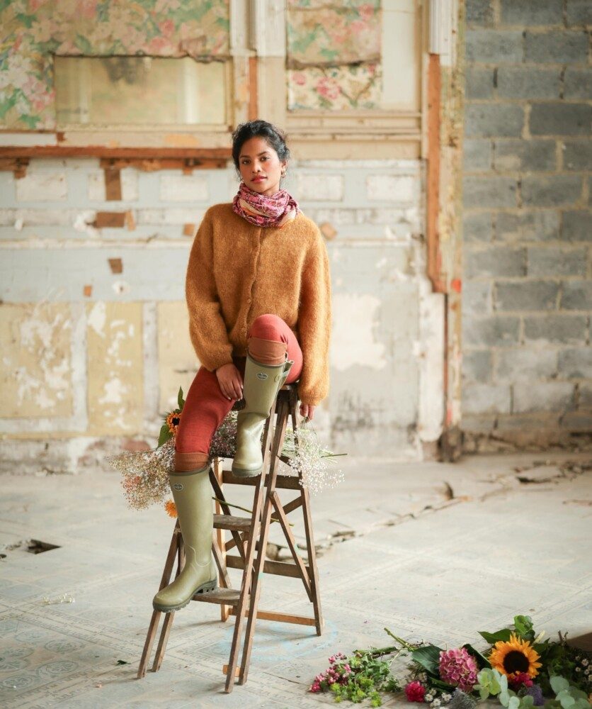 Foulard grand format – Pia Prune