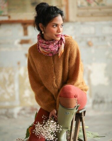 Foulard grand format – Pia Prune