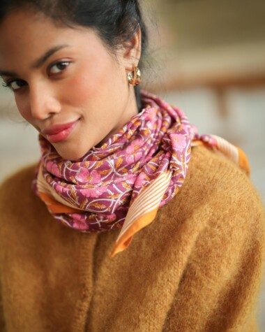 Foulard grand format – Pia Prune