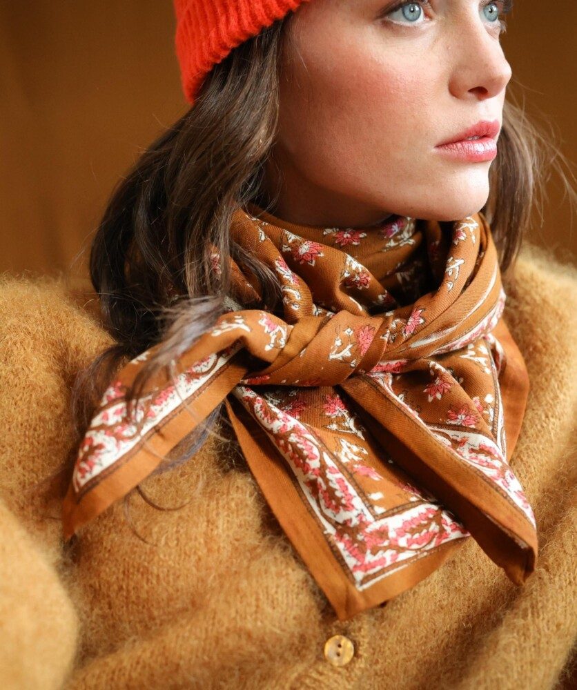 Foulard grand format – Punam Camel
