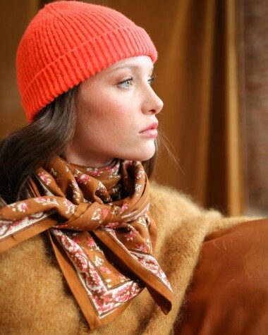 Foulard grand format – Punam Camel