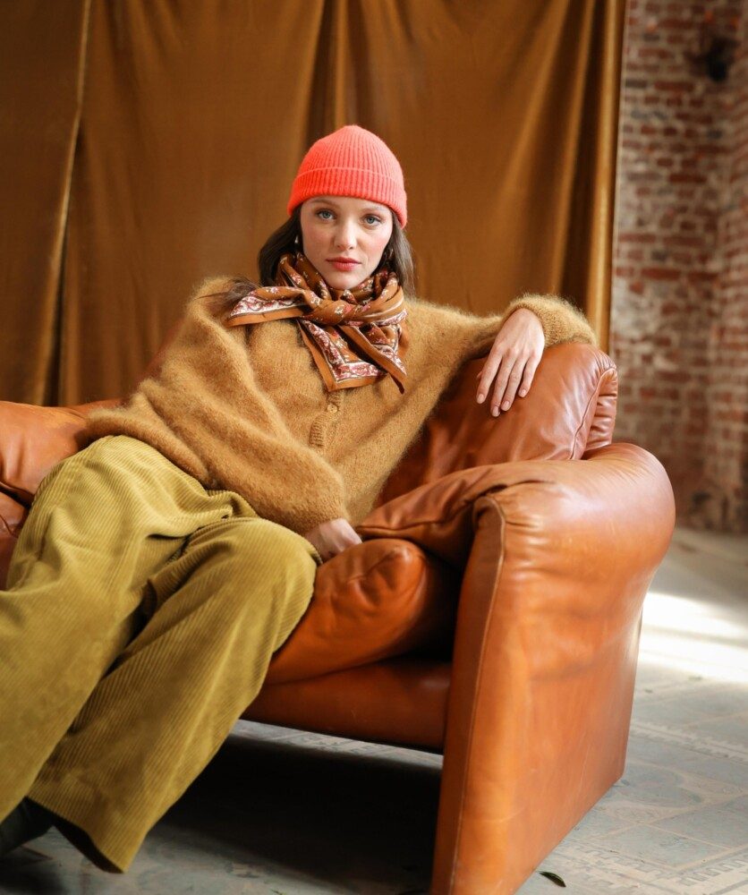 Foulard grand format – Punam Camel