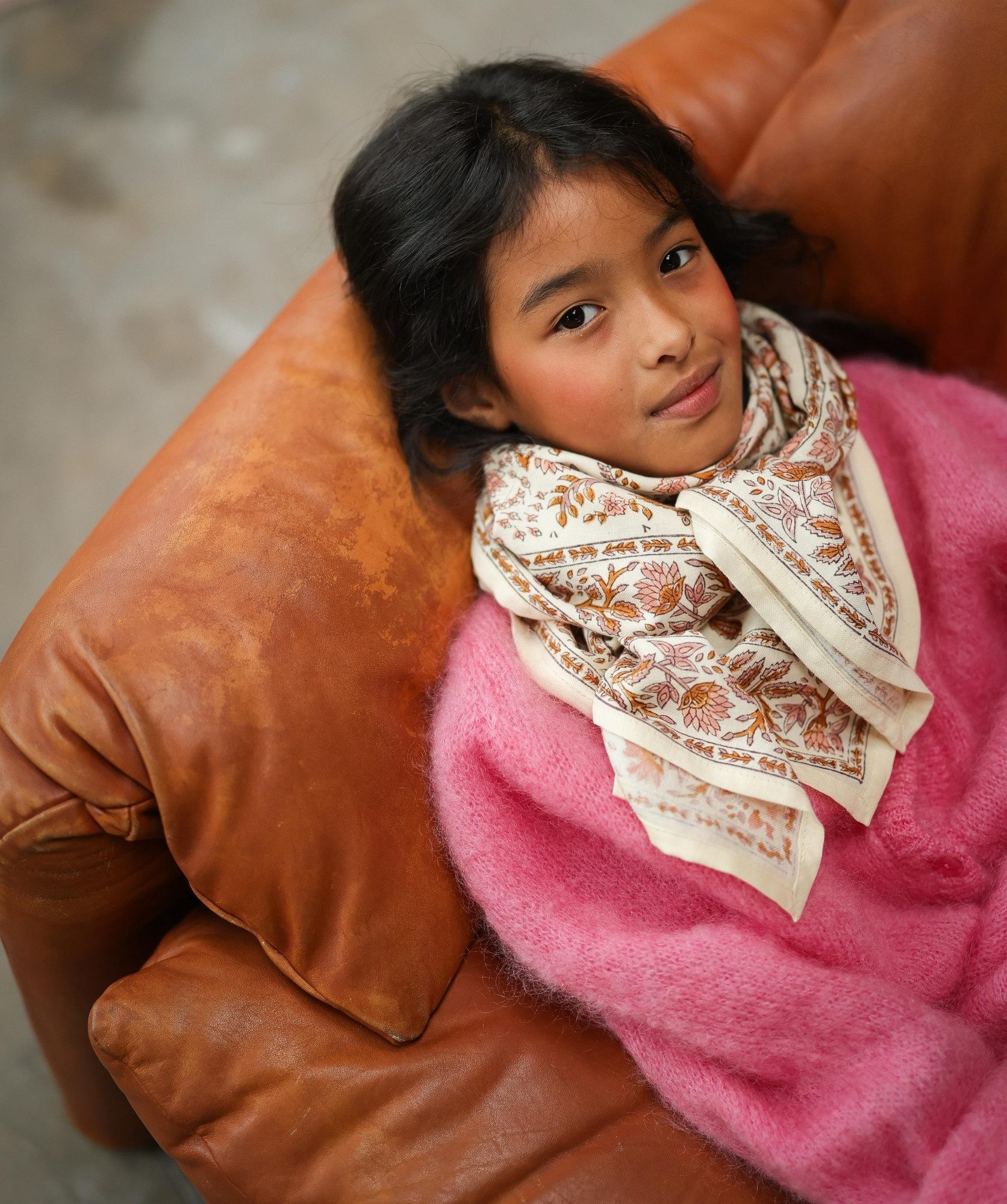 Foulard grand format – Rhapsody Poudré