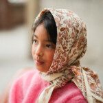 Foulard grand format – Rhapsody Poudré