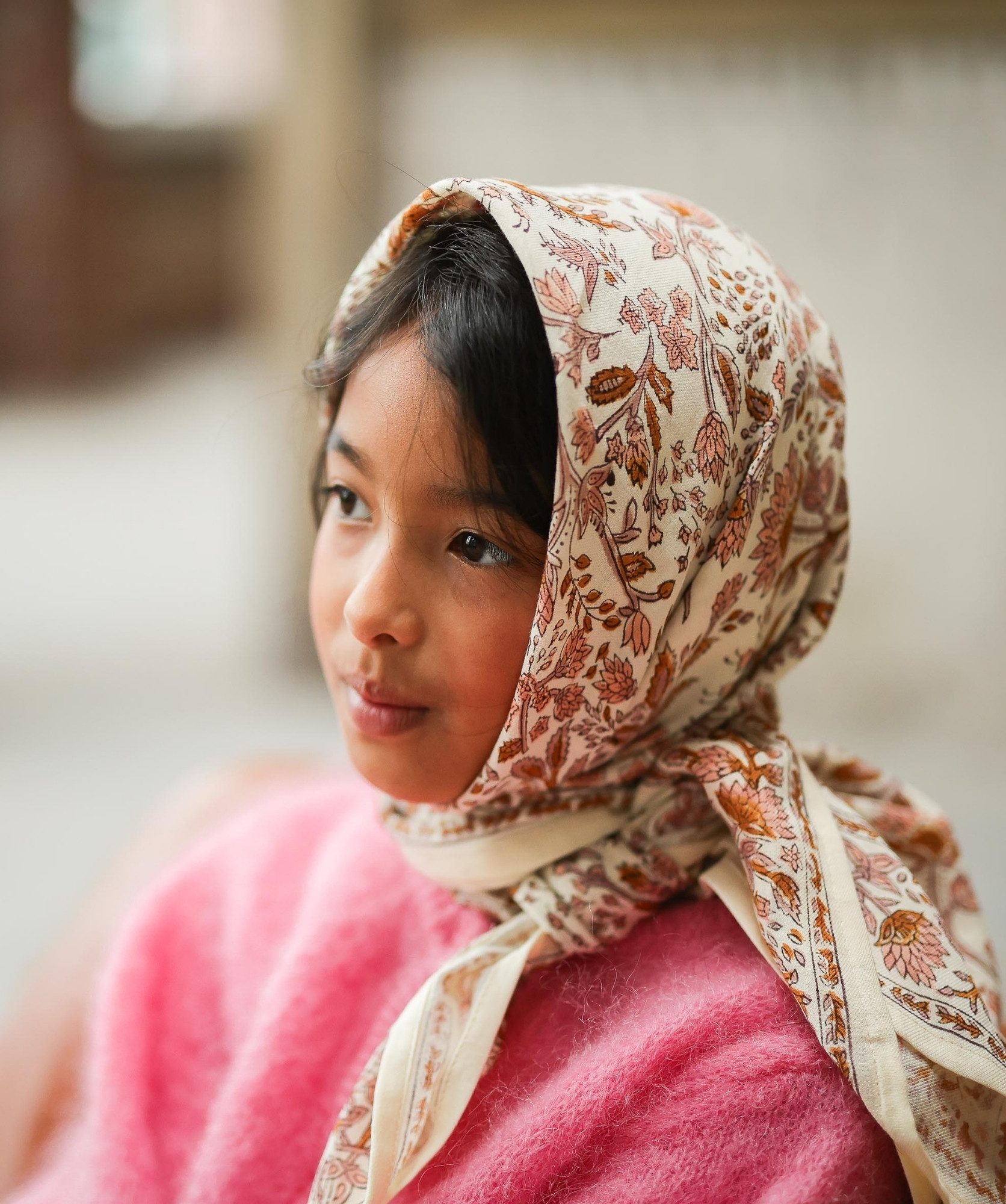 Foulard grand format – Rhapsody Poudré
