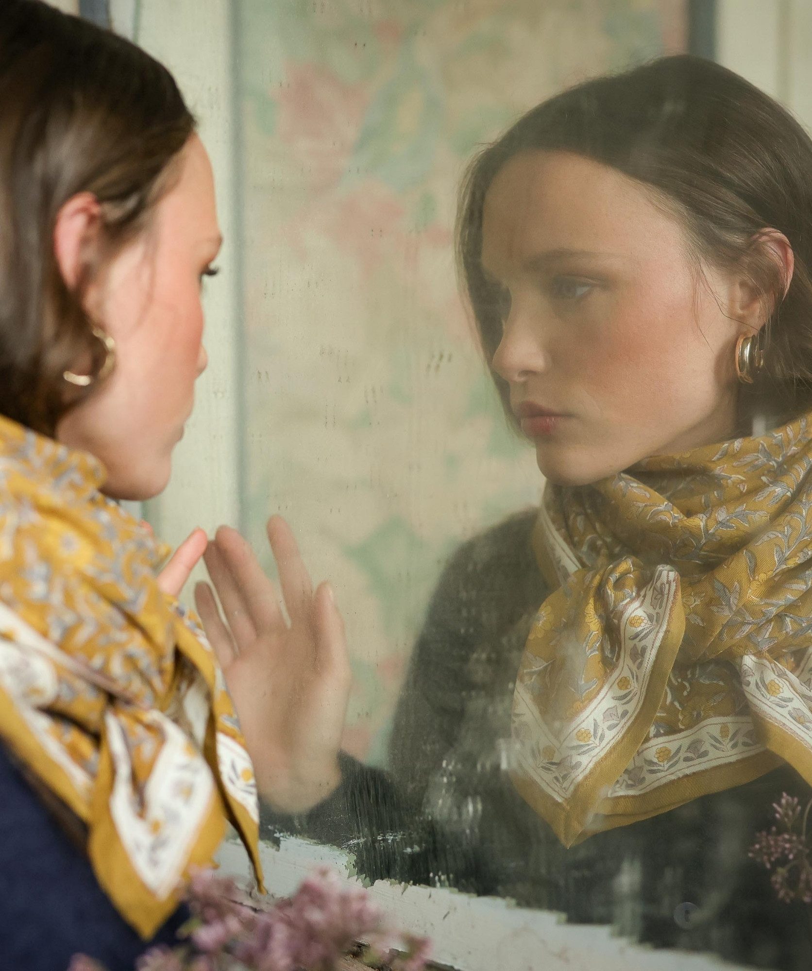 Foulard grand format – Scarlett Gold