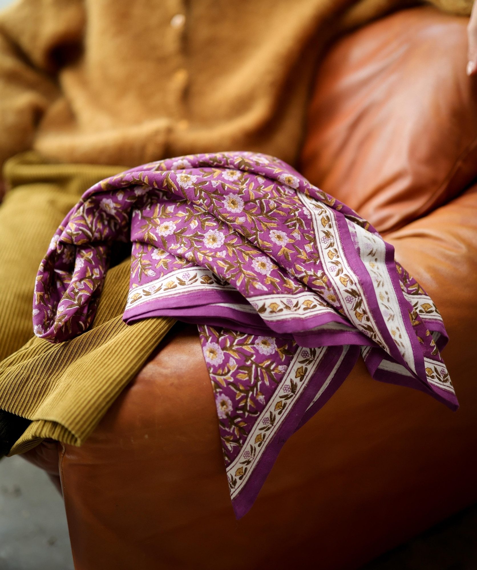 Foulard grand format – Scarlett Purple