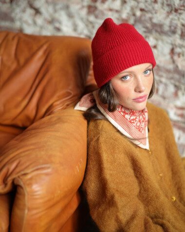 Foulard petit format – Anjali Rouge Brique