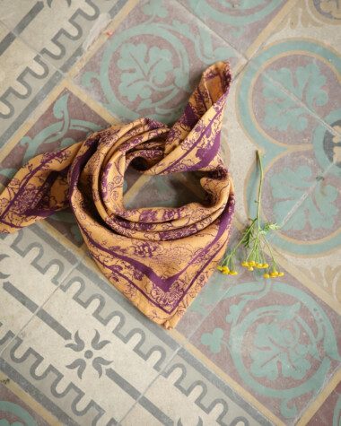 Foulard petit format – Antoinette Prune