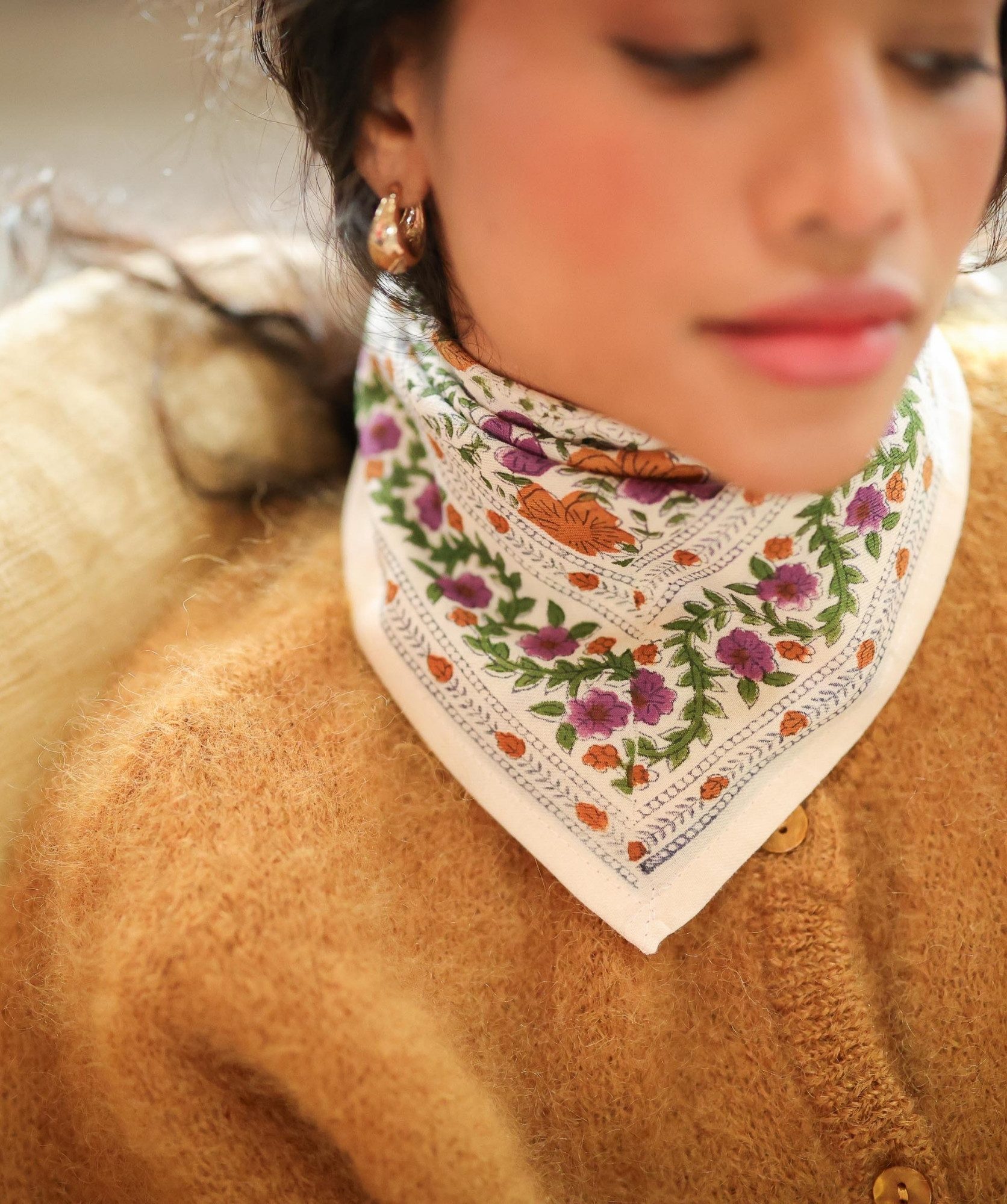 Foulard petit format – Ellis Violette