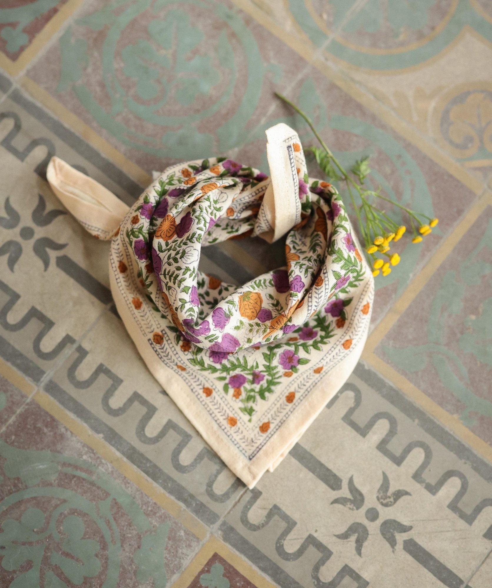 Foulard petit format – Ellis Violette